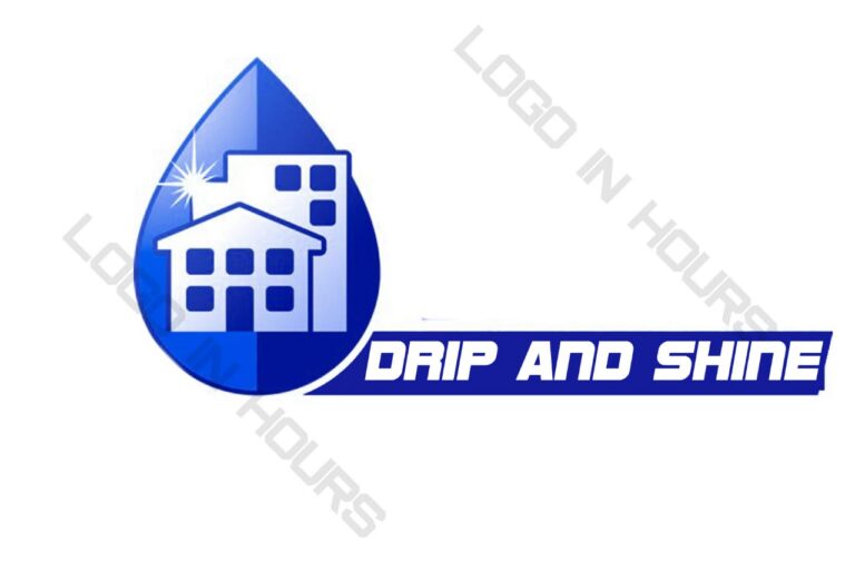 Drip and Shine water drop logo