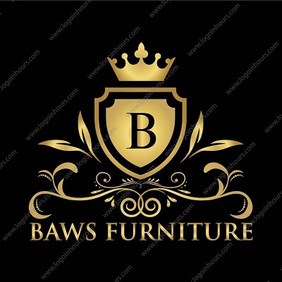 BAWS Furniture crest logo with crown designed by Logo Design Philadelphia