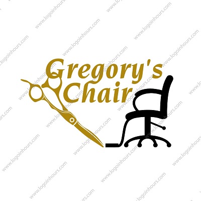 Gregory’s Chair barber shop logo
