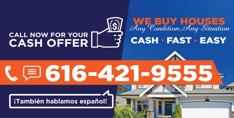 Real estate “we buy houses” flyer design